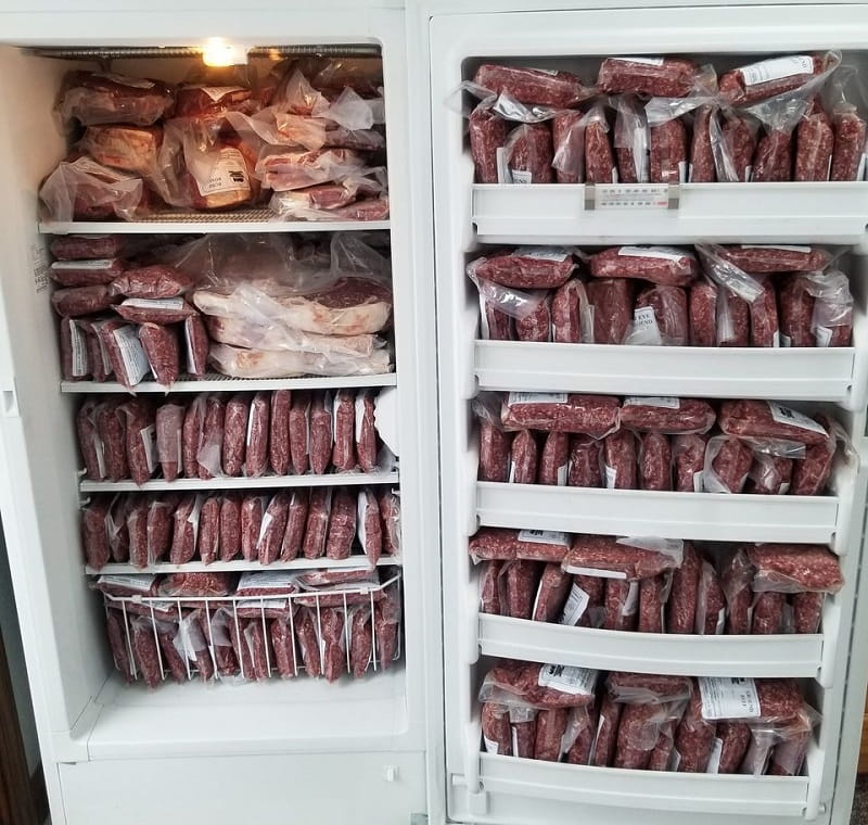 How Do You Properly Store And Freeze A Large Meat Amount From A Whole Cow