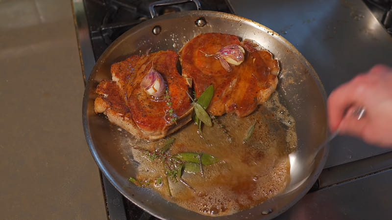 the benefits of pan frying pork chops