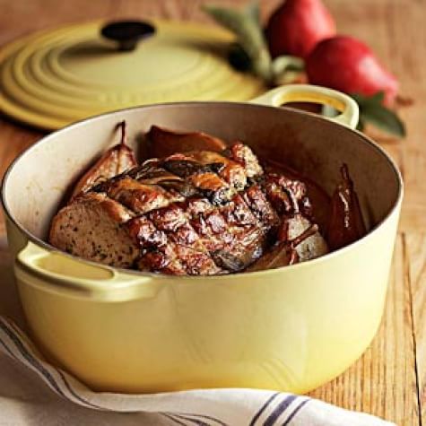 Roast Pork with Pears williams sonoma