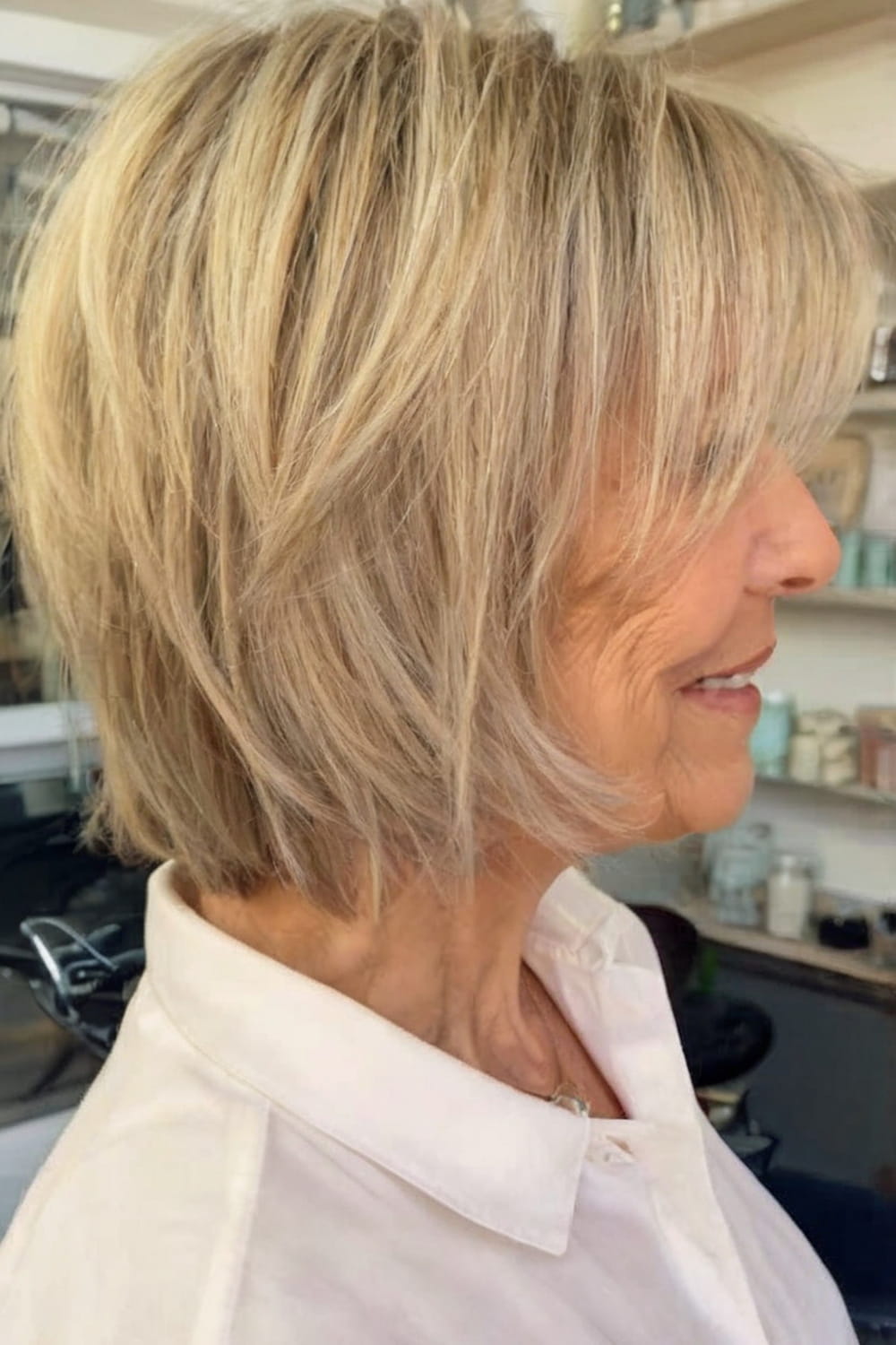 Chin Length Layered Bob