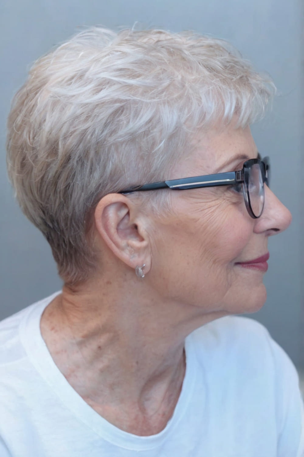 Cropped Pixie with Shaved Sides