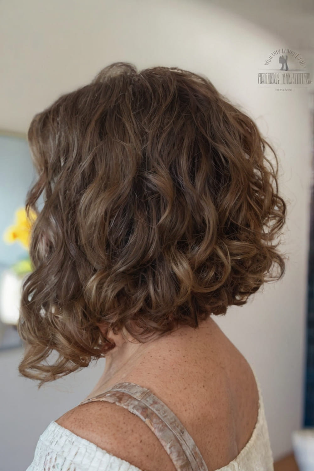 Curly Inverted Bob