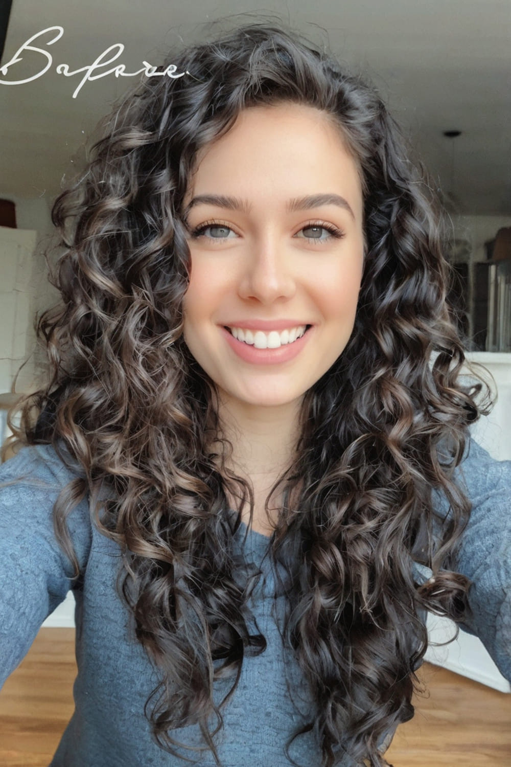 Layered Curls for Thick Hair