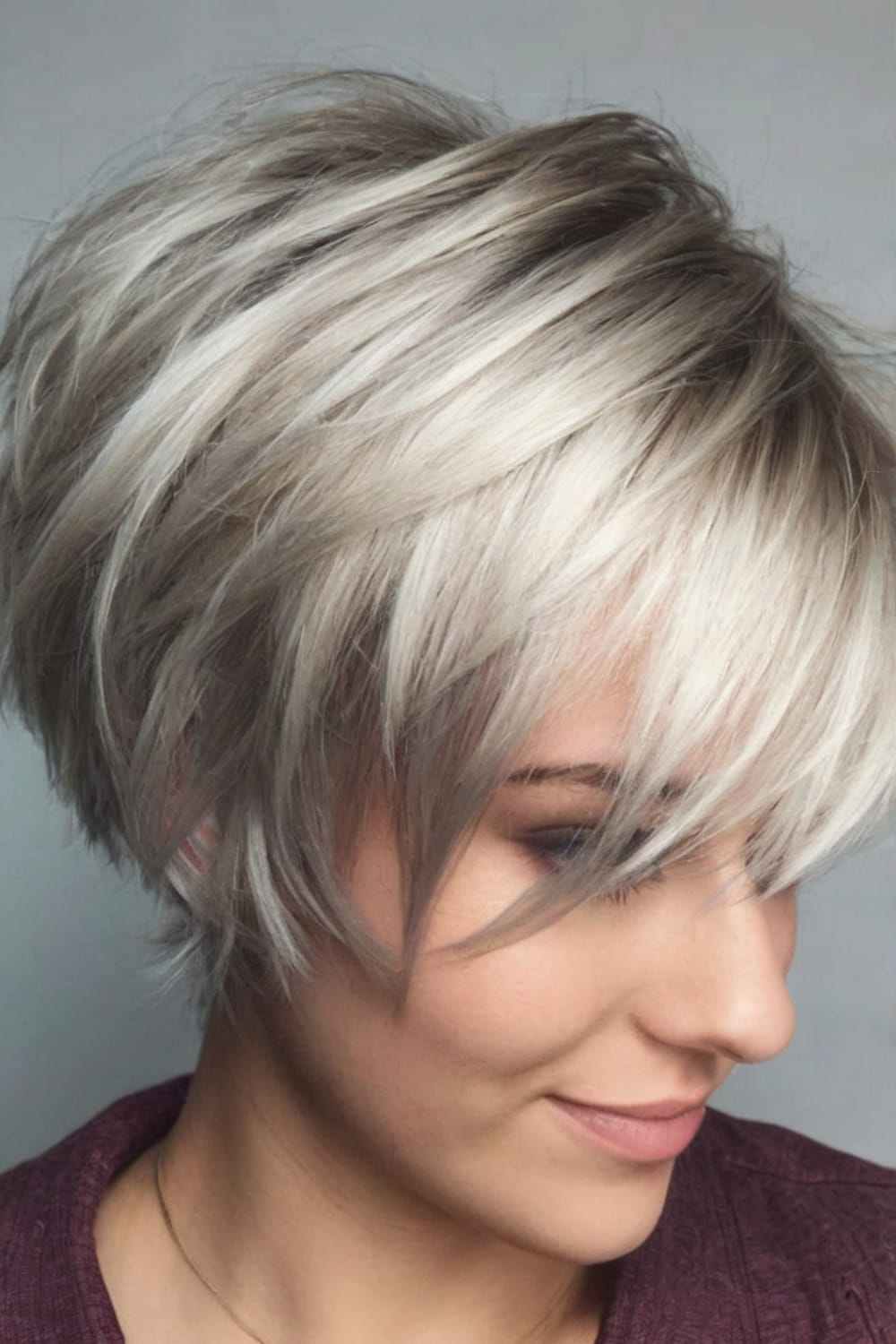 Layered Long Pixie Cut