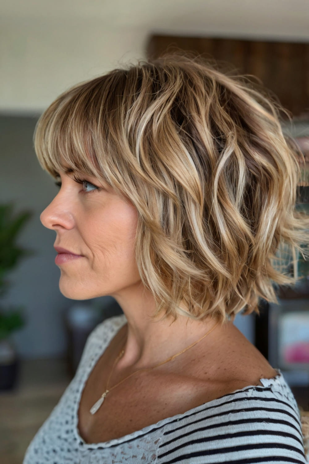 Layered Shaggy Bob