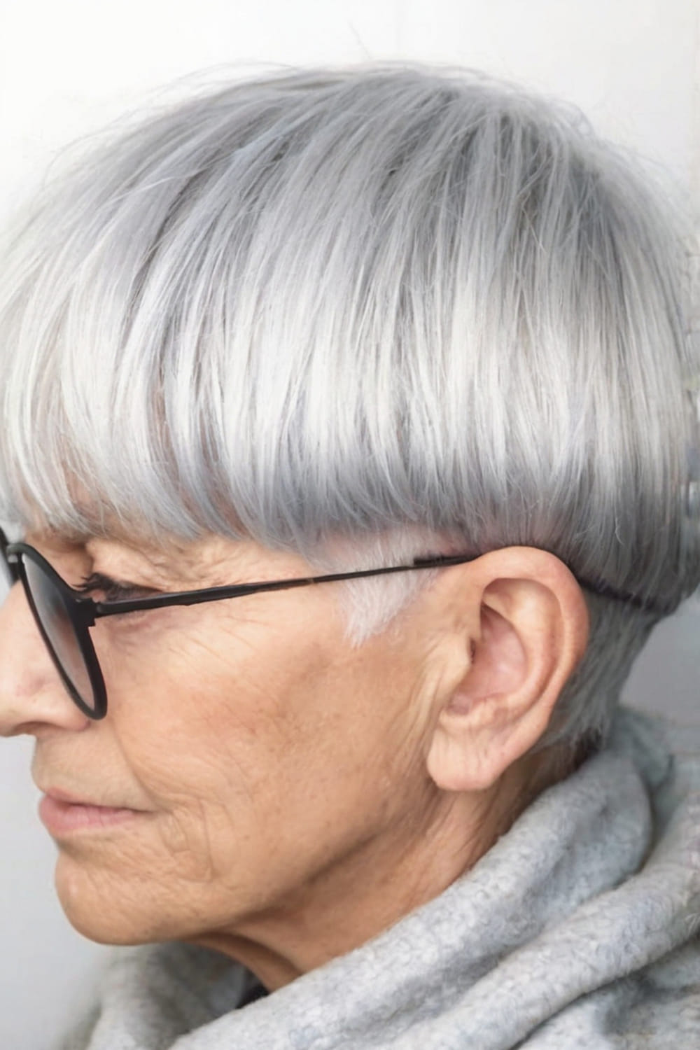 Modern Bowl Cut with Layers