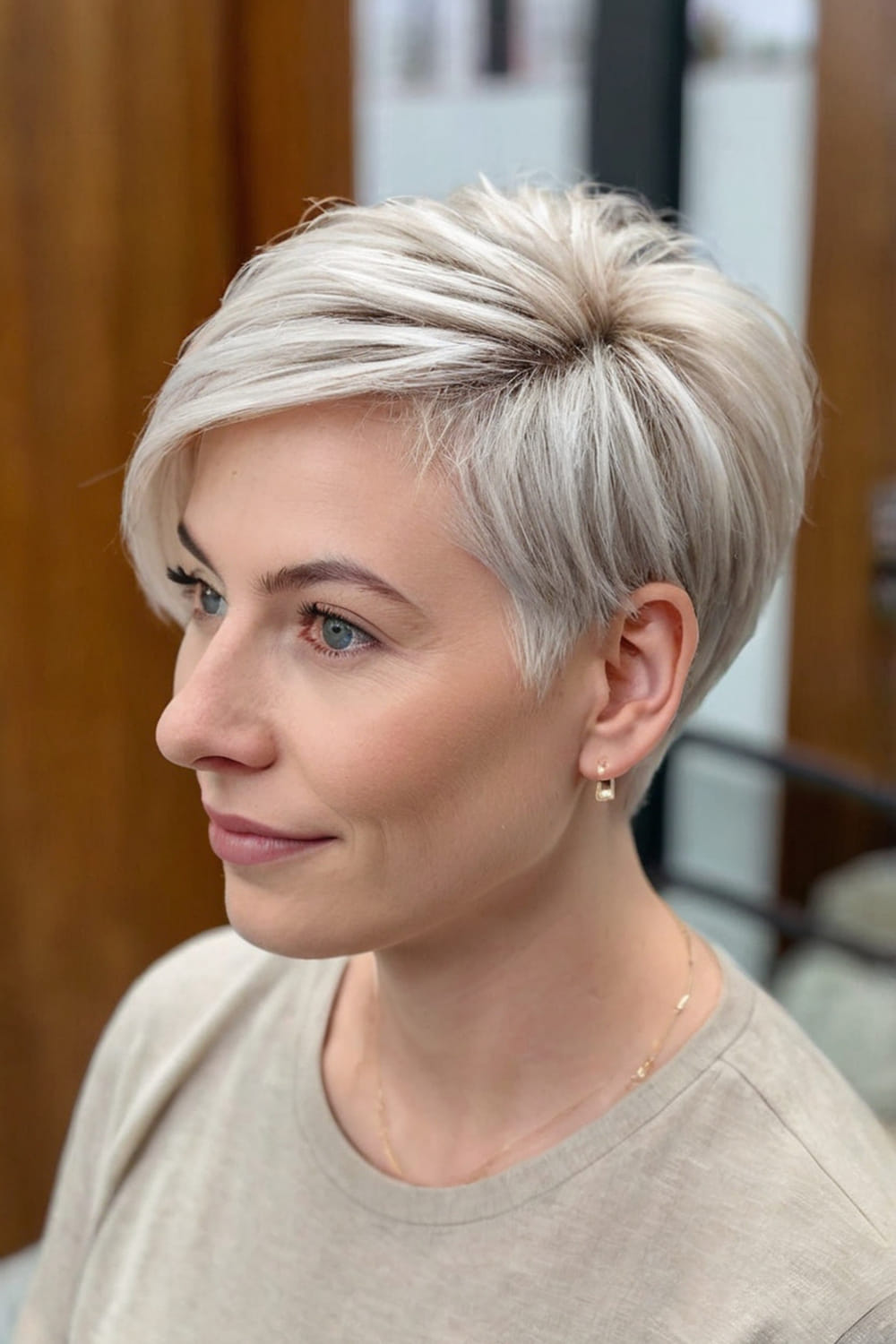 Tapered Long Pixie Cut