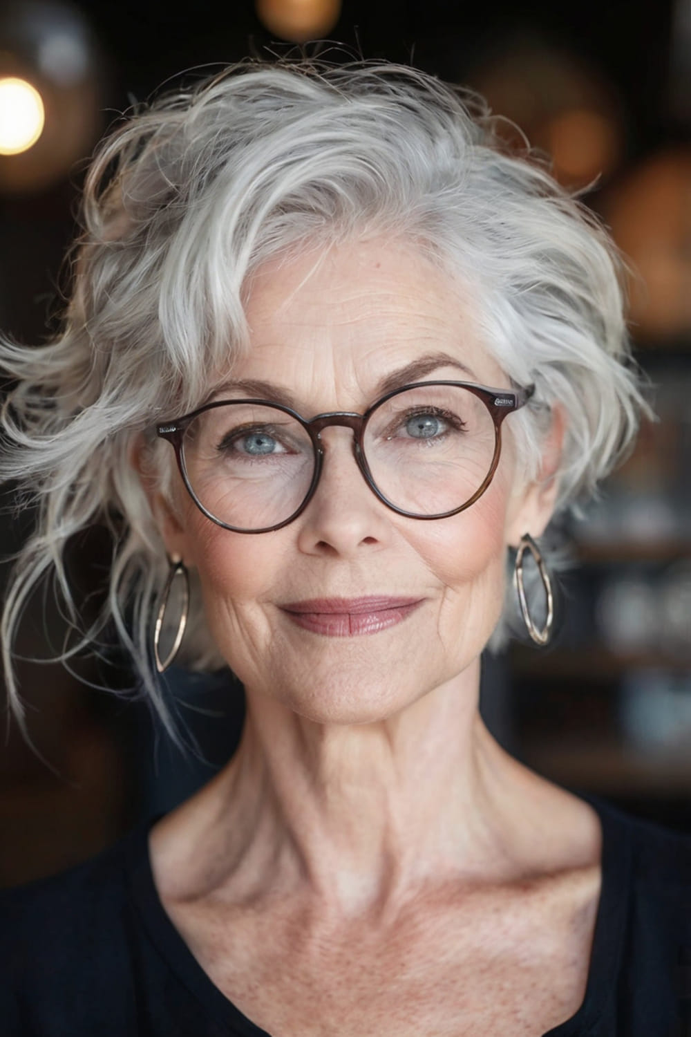 Wavy Silver Pixie