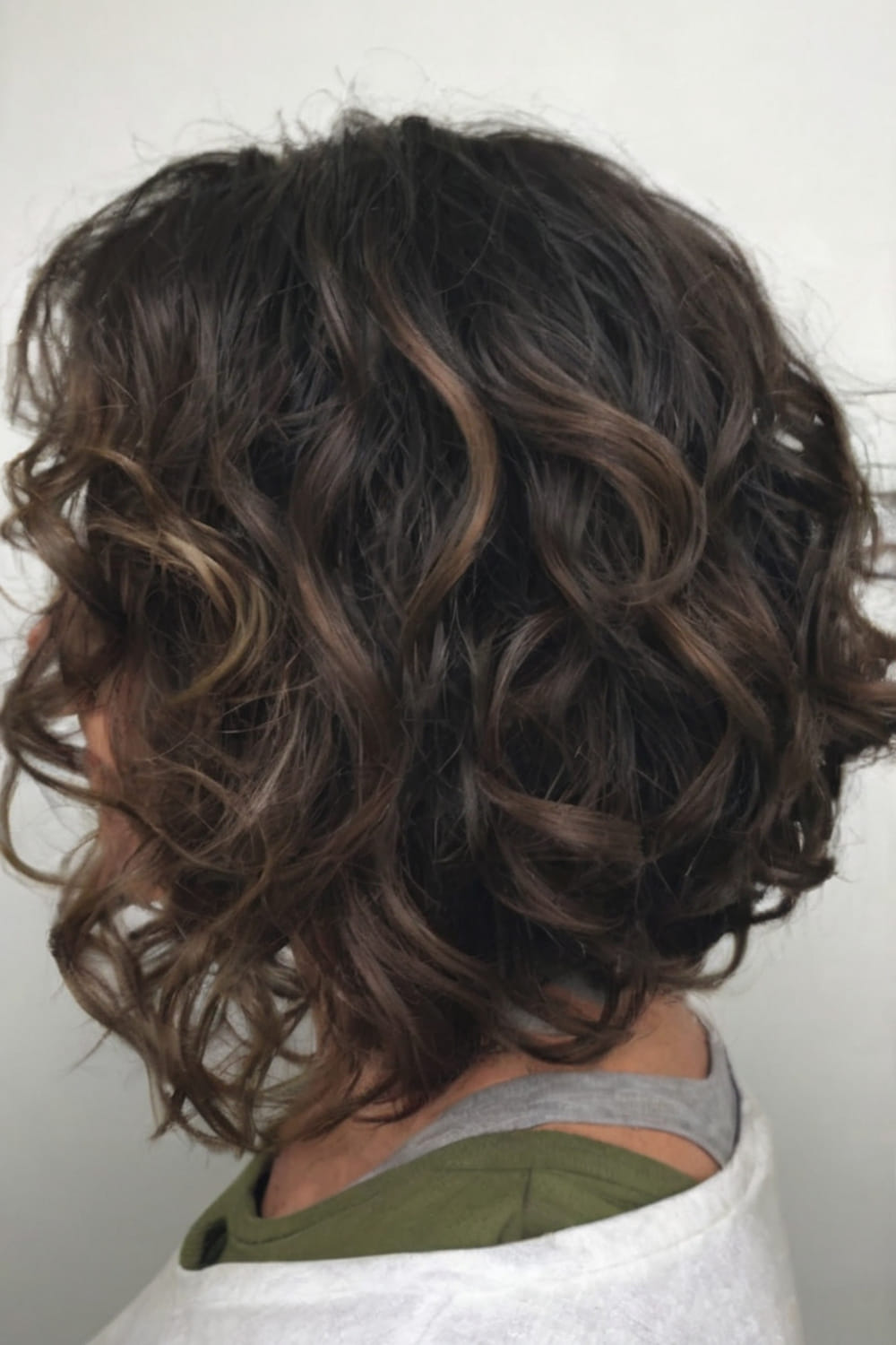 Angled Bob with Curled Ends