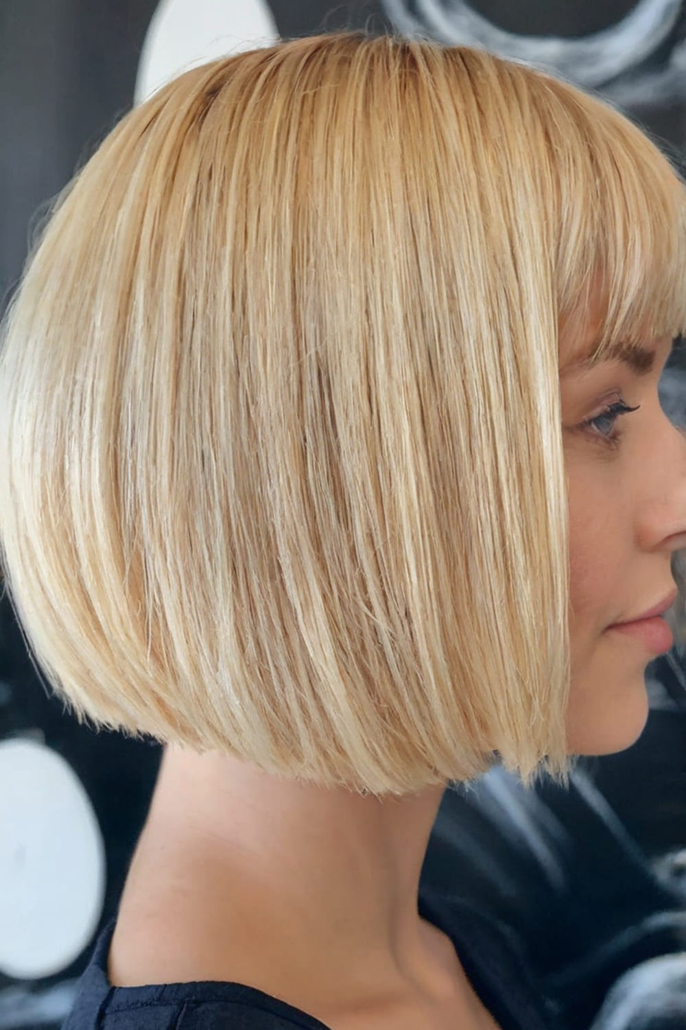 Blunt Bob with Full Bangs