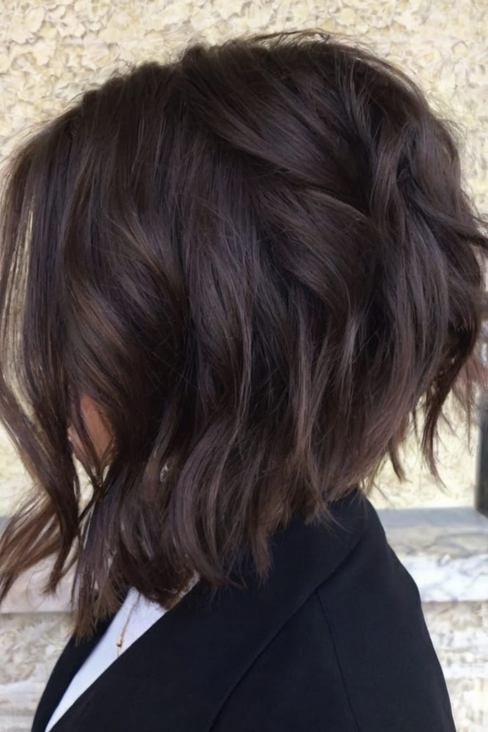 Chocolate Jaw Length Inverted Bob