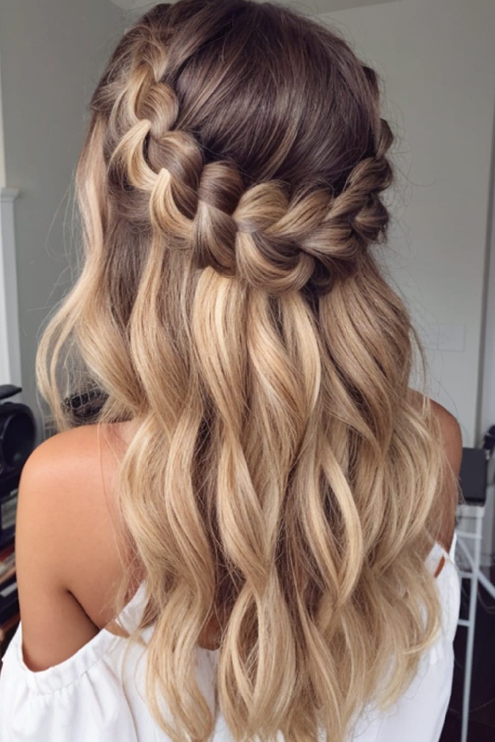 Crown Braid Half Updo copy