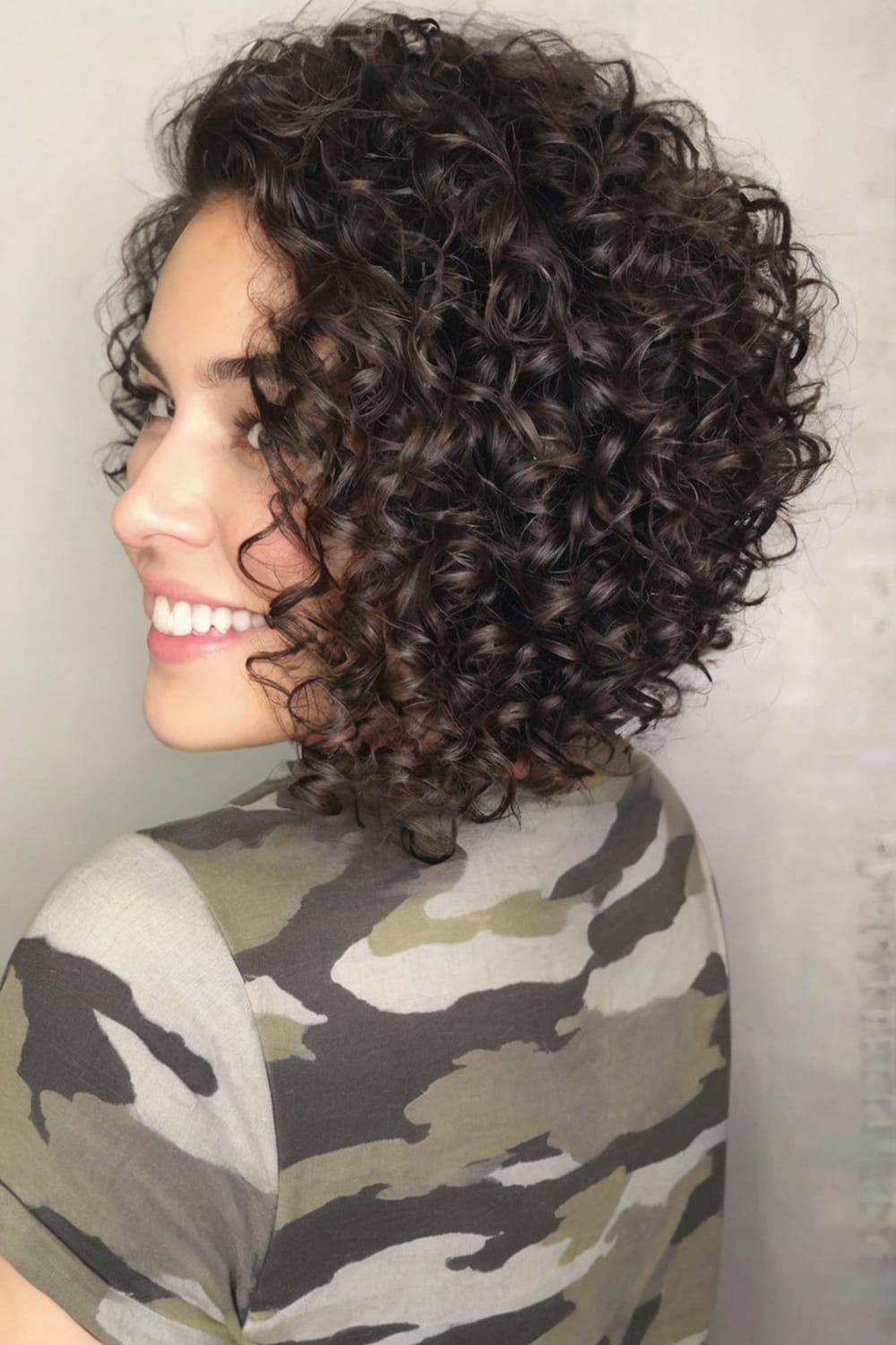 Curly A Line Bob