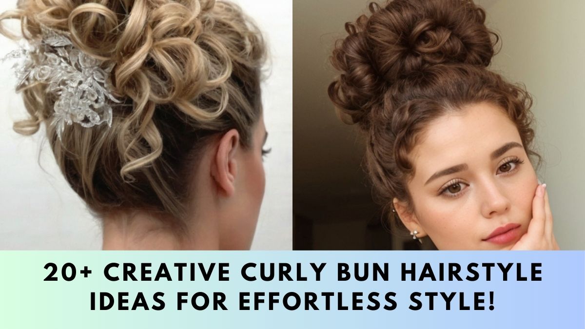 Curly Bun Hairstyle