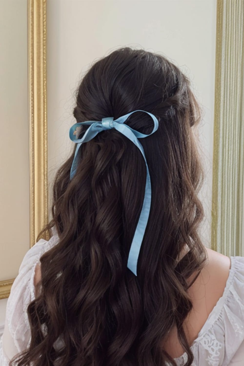 Curly Hair with Ribbon Tie copy