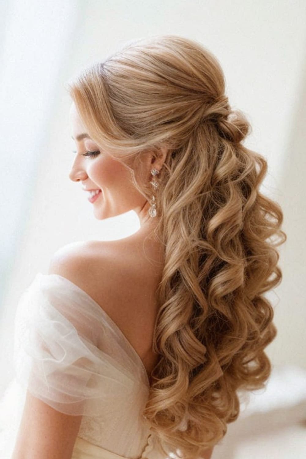 Elegant Curly Half Up Style copy