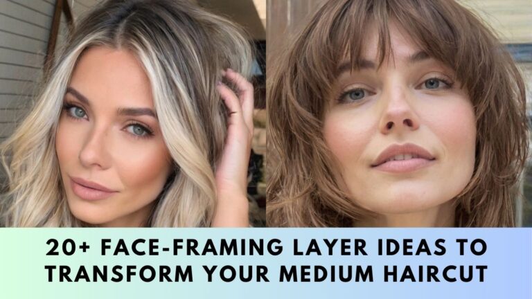 Face Framing Layers For Medium Haircut