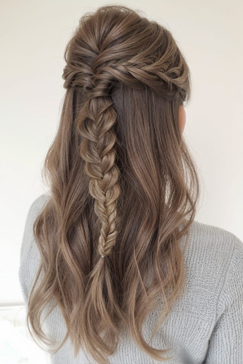 Fishtail Braid Half Updo copy