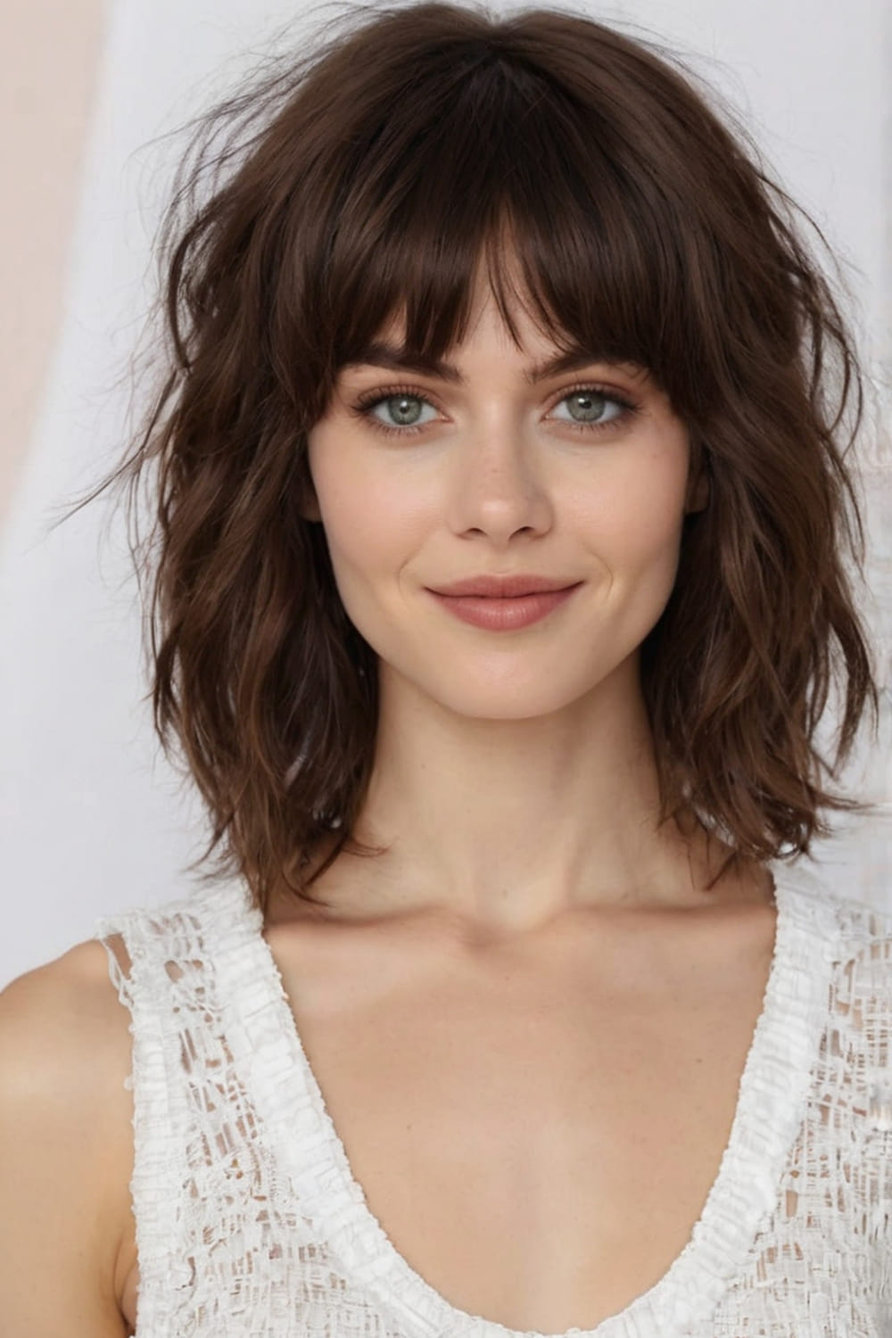 Layered Choppy Shag with Fringe