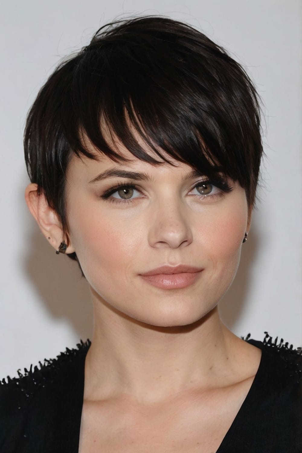 Pixie Cut with Side Swept Bangs