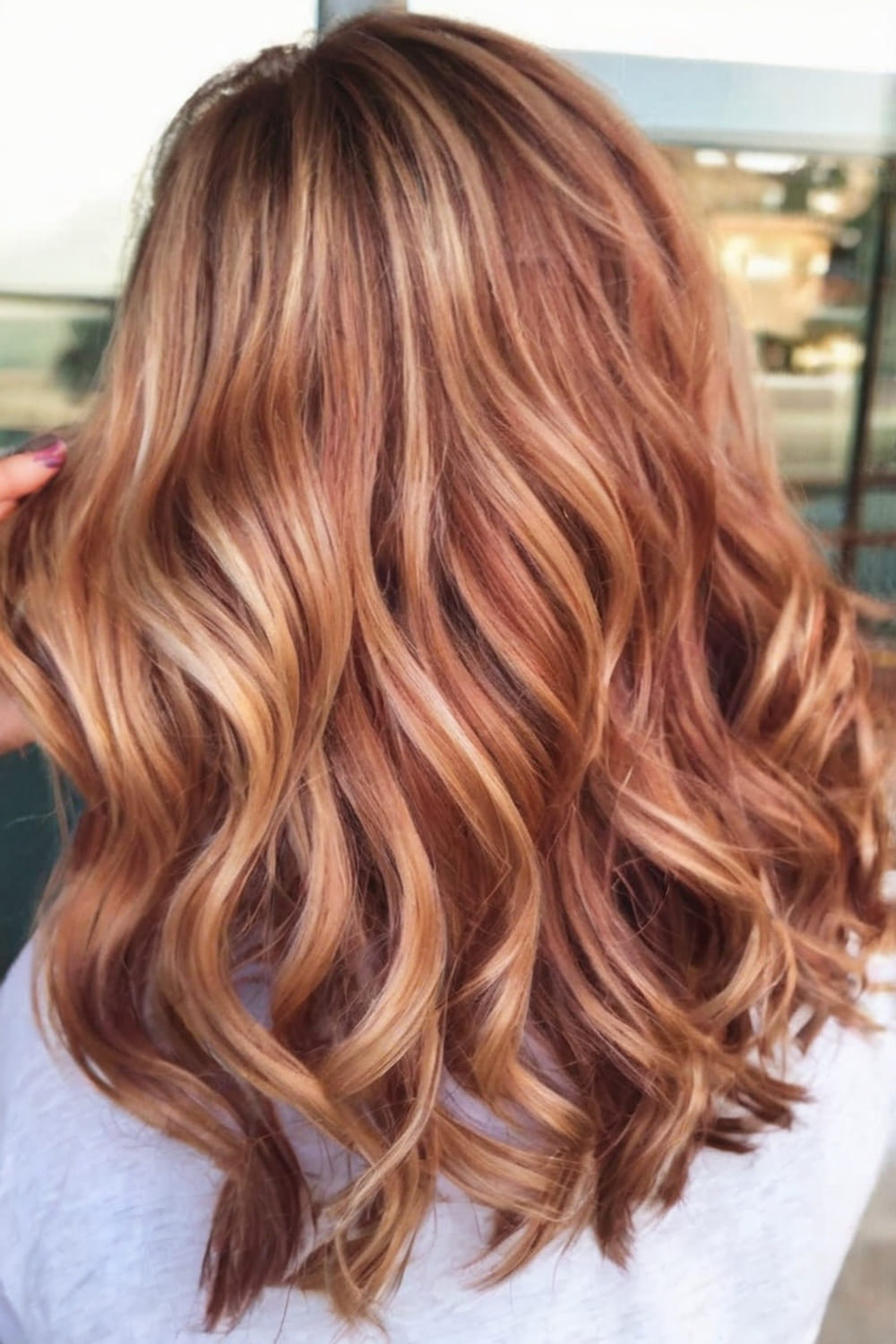 Red Toned Blonde Highlights