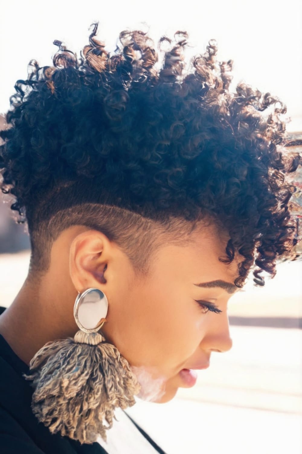 Short Curls with Undercut