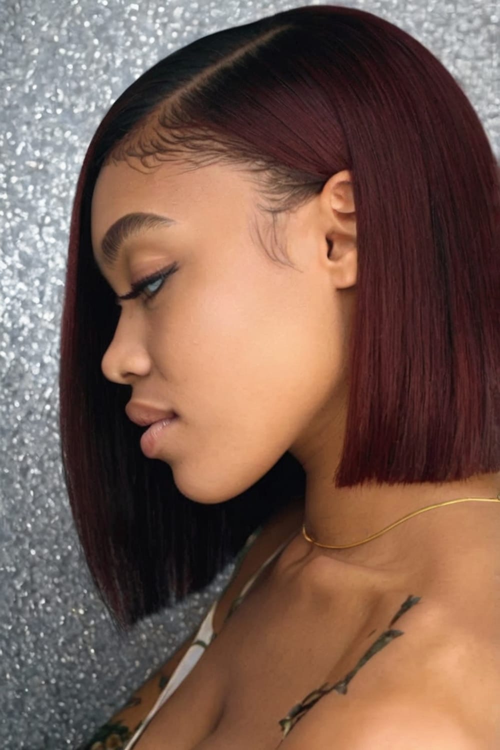 Sleek Blunt Bob