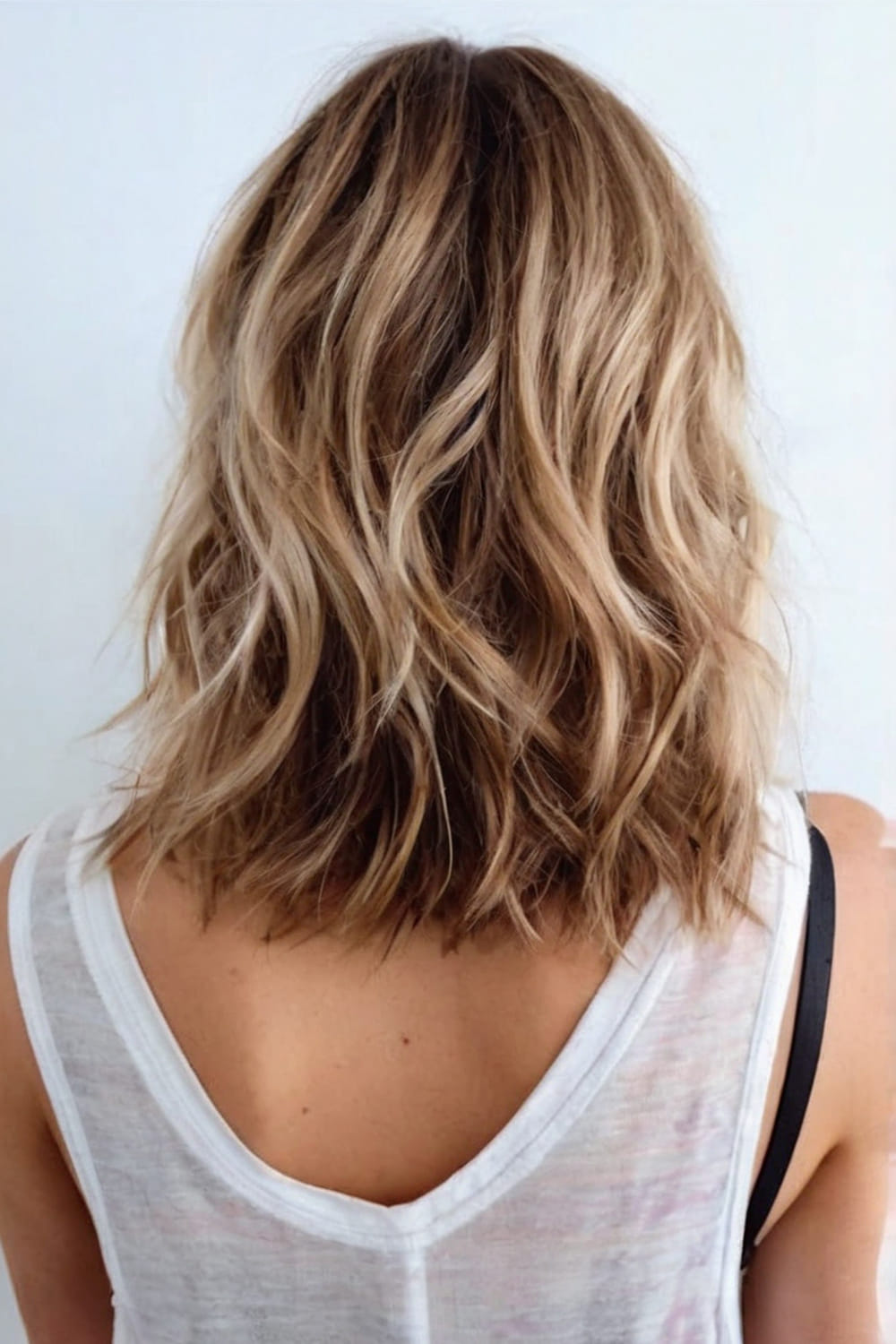 Wavy Shoulder Length Cut