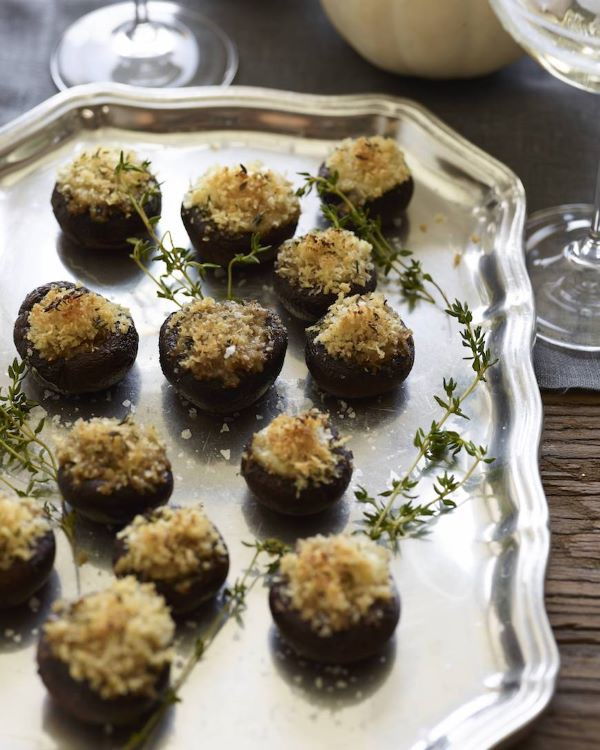 Brie Stuffed Mushrooms