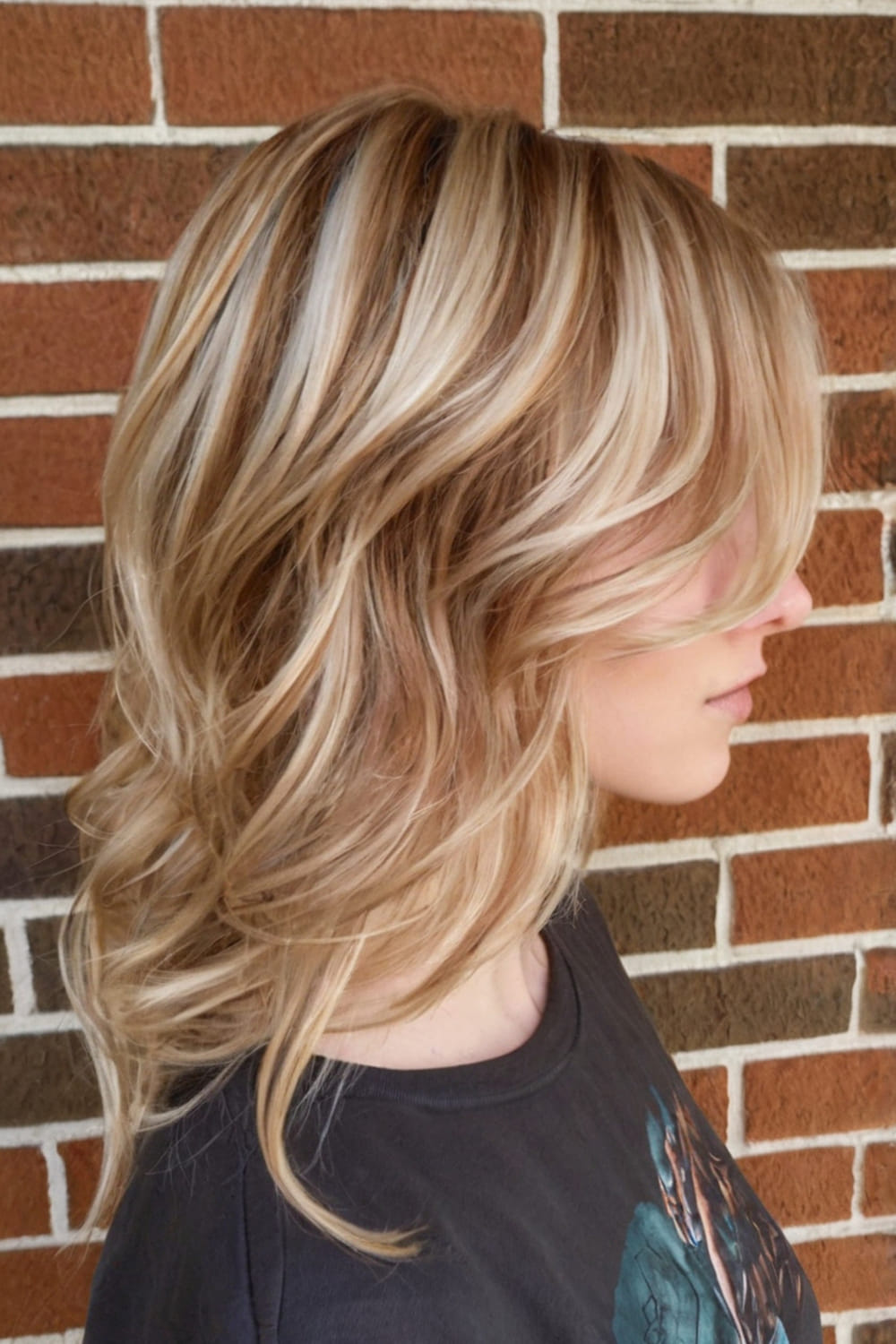 Copper Lowlights on Light Blonde Hair