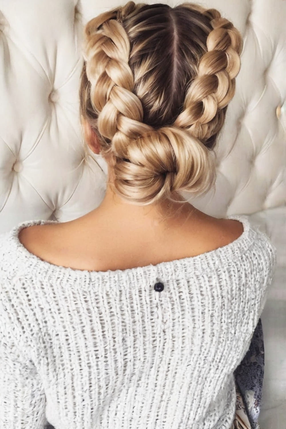 Double Braid Christmas Hairstyle