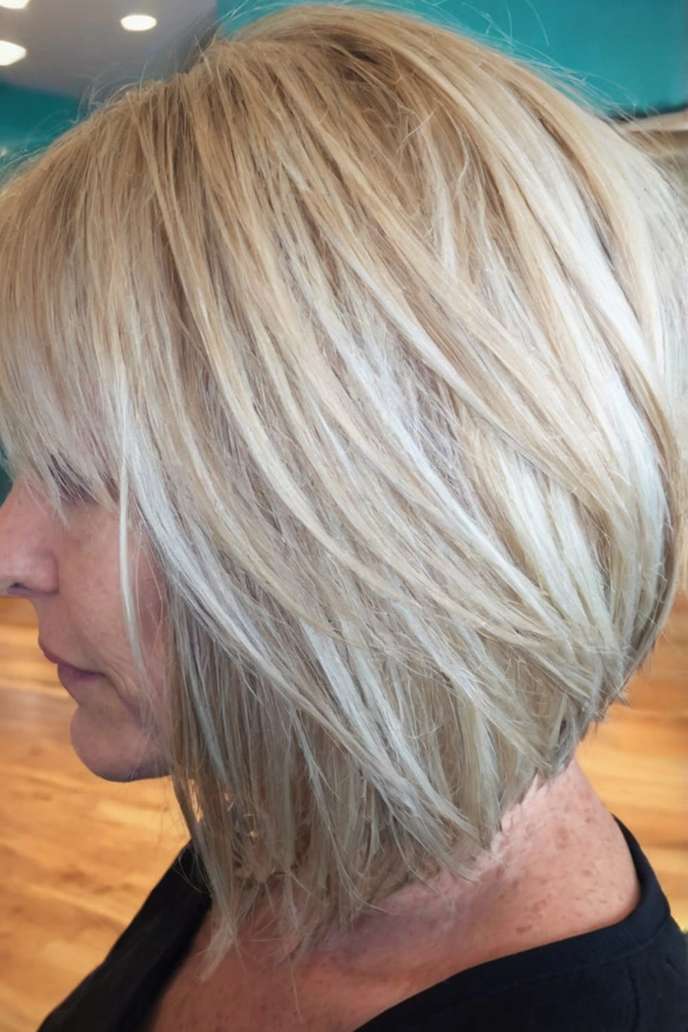 Flattering Blonde Bob for Women Over 50