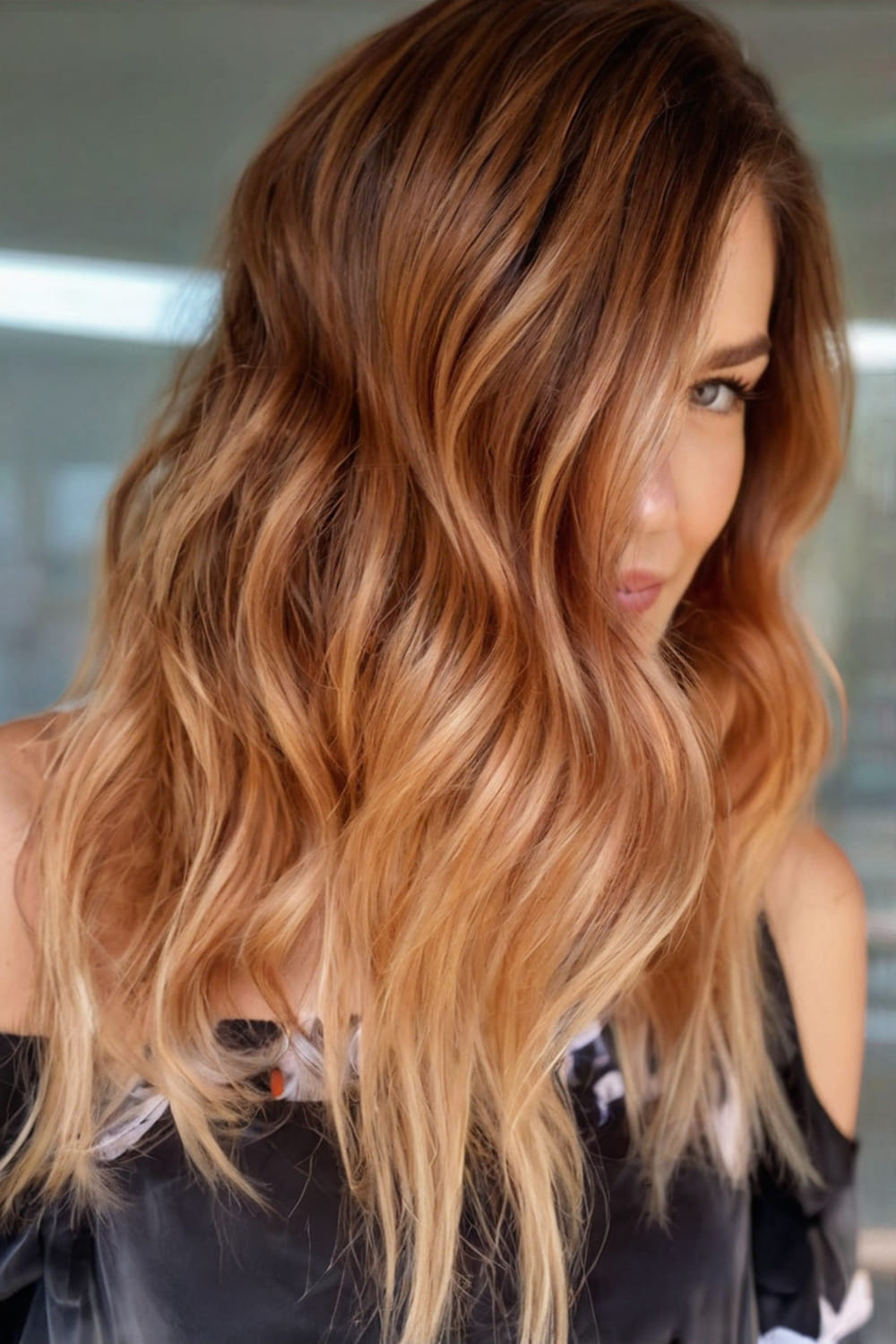 Golden Red Balayage