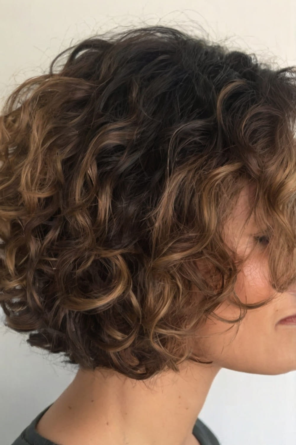 Layered Curly Bob