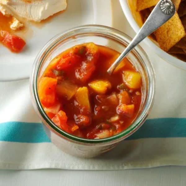 Slow Cooked Peach Salsa