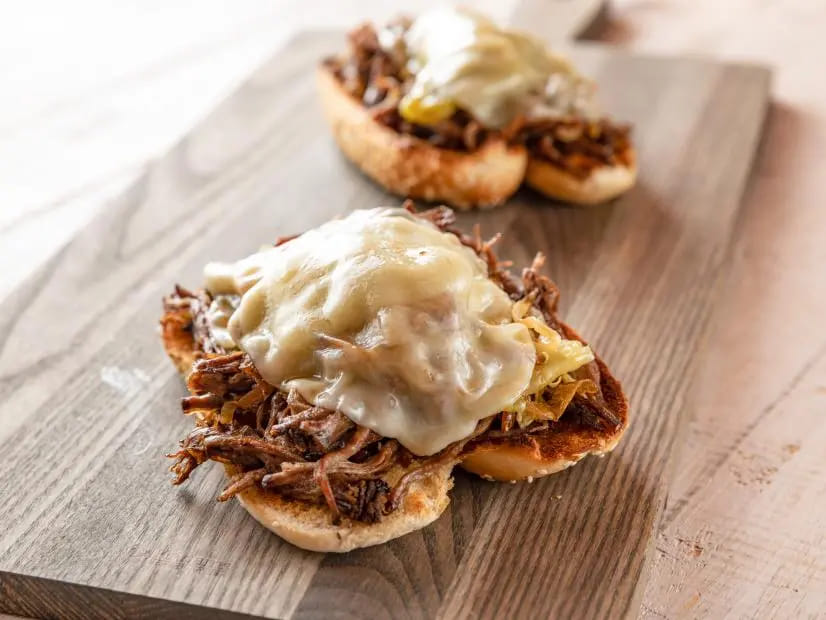 Slow Cooker Drip Beef Sandwiches