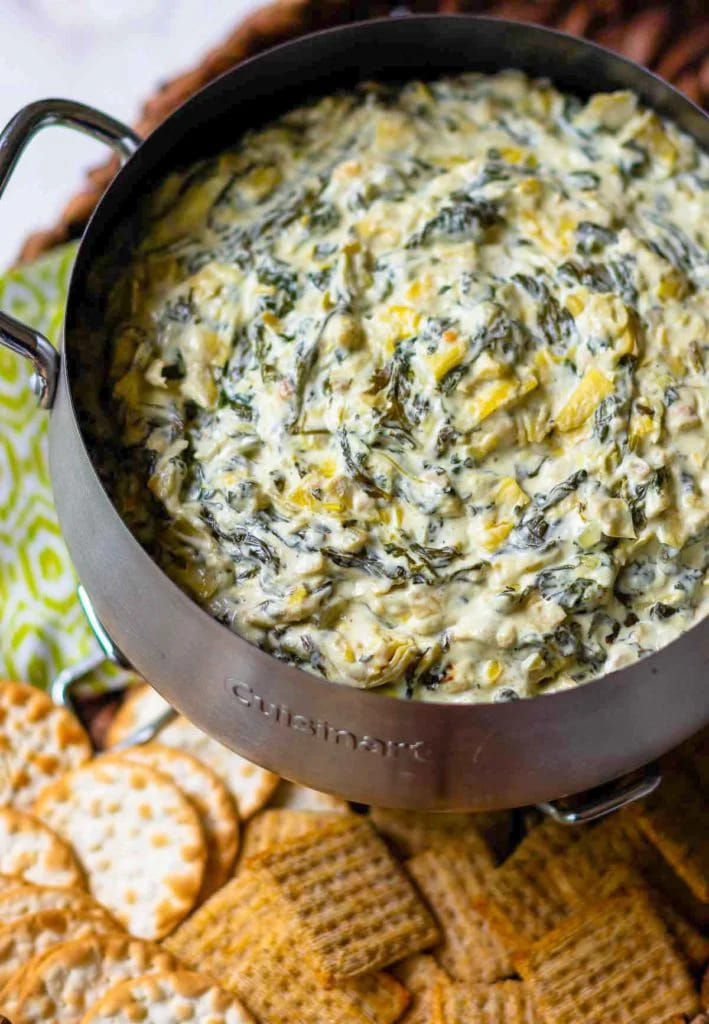 Slow Cooker Spinach and Artichoke Dip