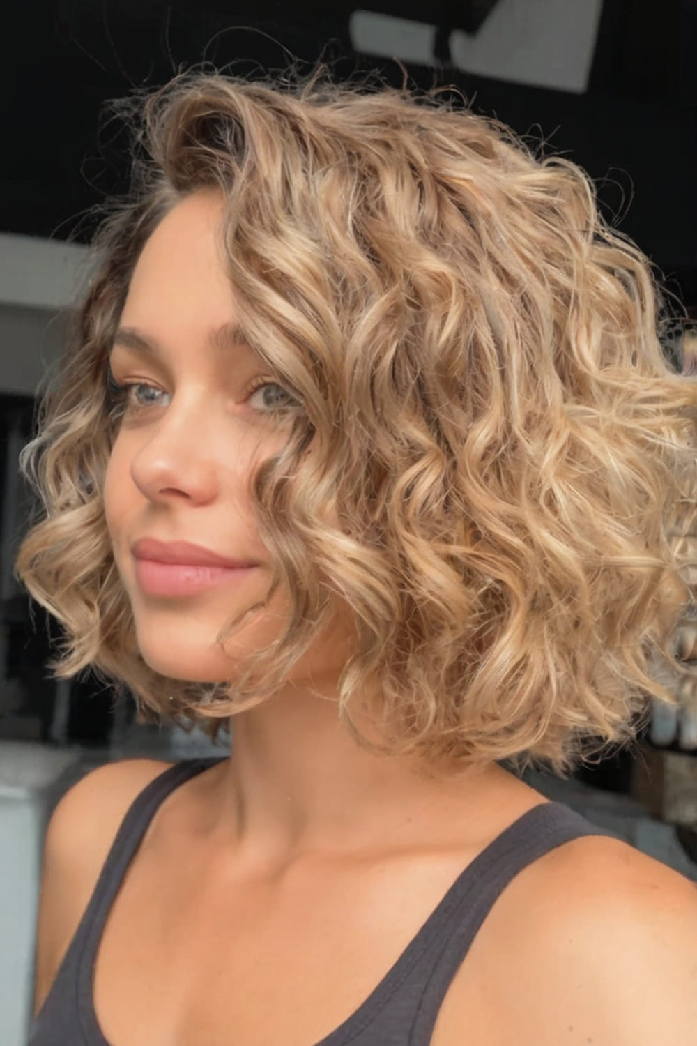 Textured Curly Bob