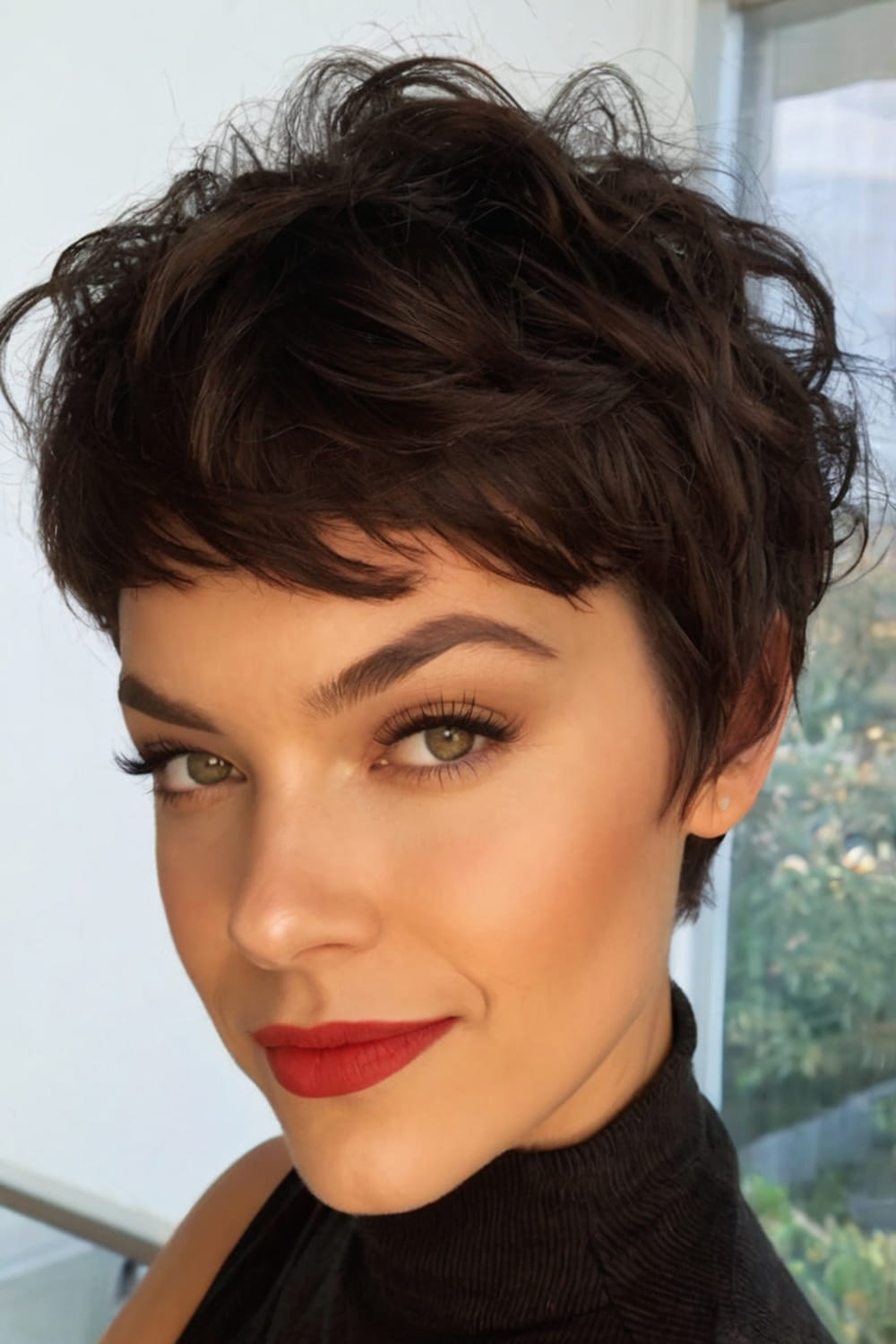 Tousled Pixie Bob Cut