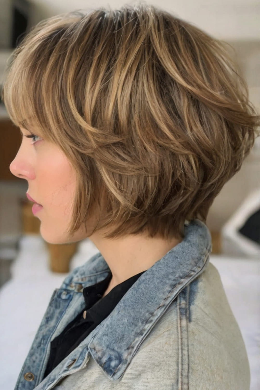 Wispy Jaw Length Cut with Layers