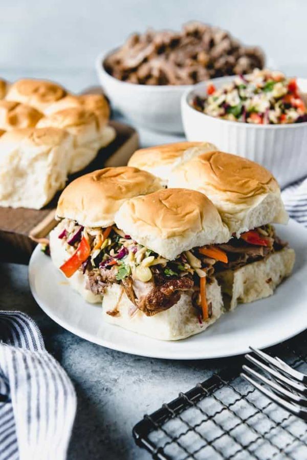 Asian Inspired Pulled Pork Sliders