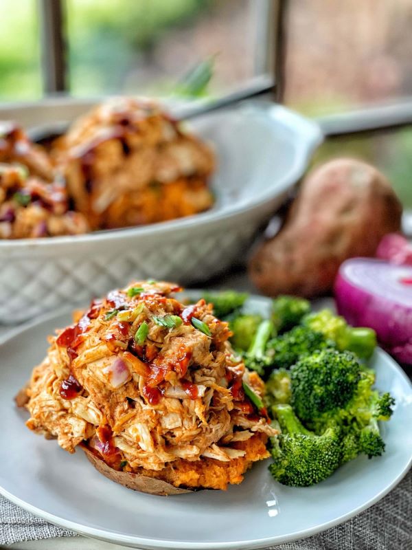 BBQ Chicken Sweet Potatoes