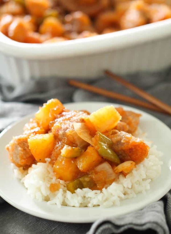 Baked Sweet and Sour Pork