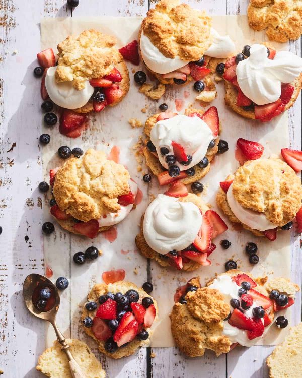 Breakfast Shortcakes with Berries