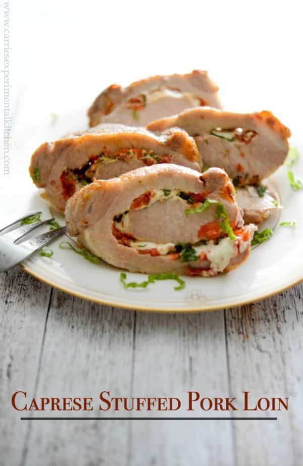 Caprese Stuffed Pork Loin