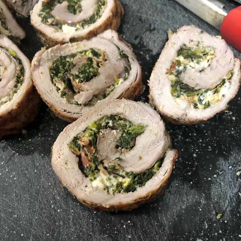 Cheddar Bacon Ranch Stuffed Pork Loin