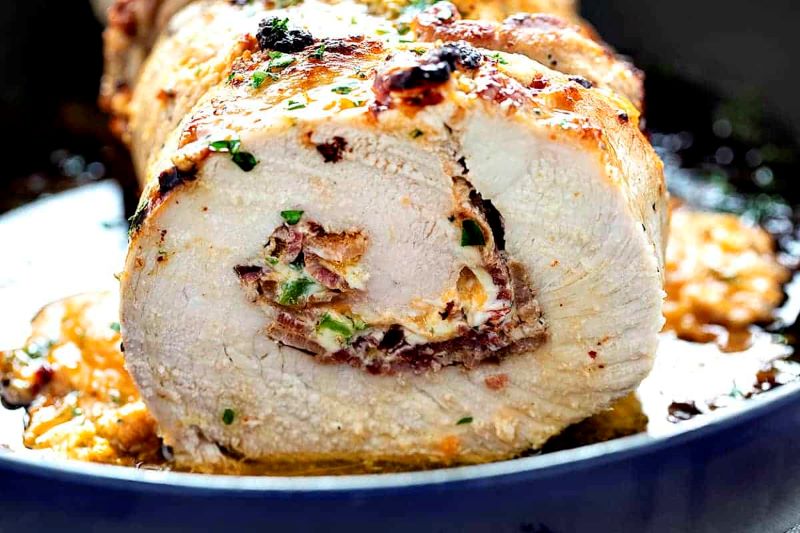 Cheesy Jalapeño Stuffed Pork Loin