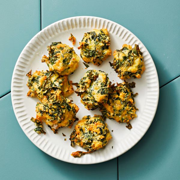 Cheesy Kale Nests