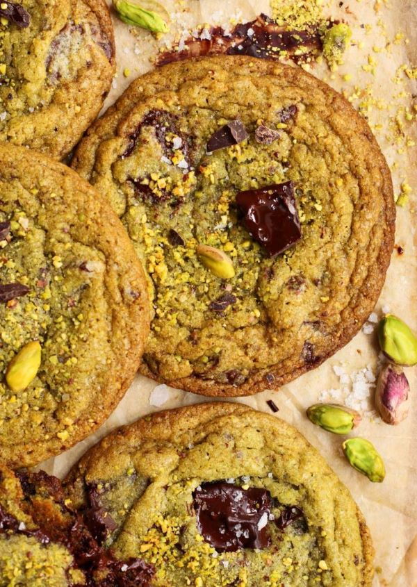 Chocolate Chip Pistachio Cookies