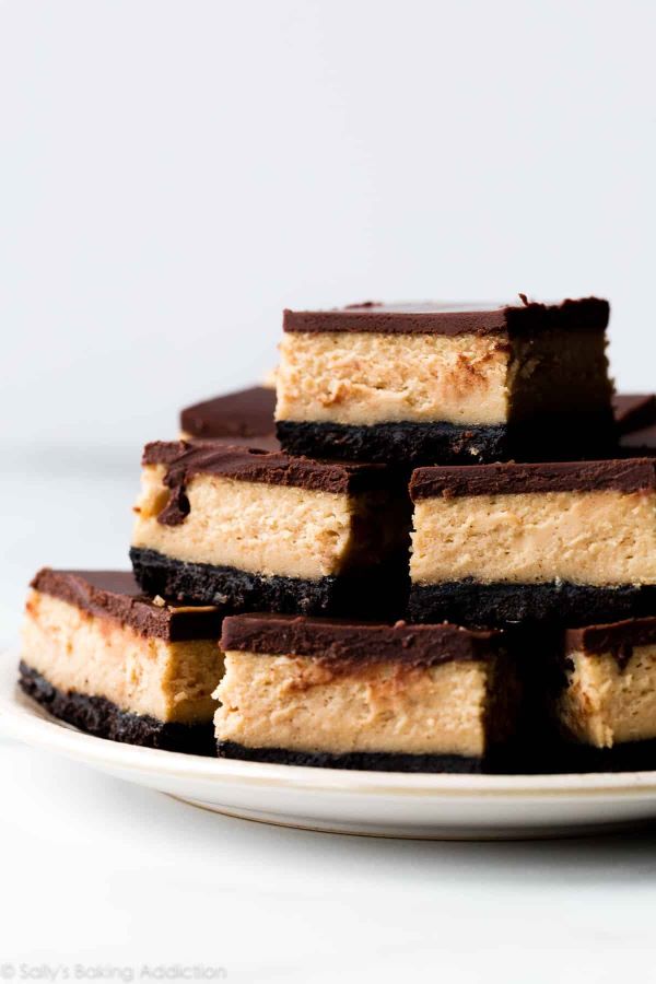 Chocolate Peanut Butter Cheesecake Bars